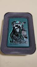 新品未使用品 ZIPPO AMERICAN INDIAN TEAL MATT (2001)_画像1