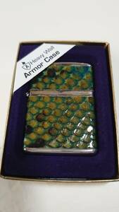 新品未使用品 ZIPPO Armor(アーマー) 162-LE PYTHON GREEN (4面加工) (2005