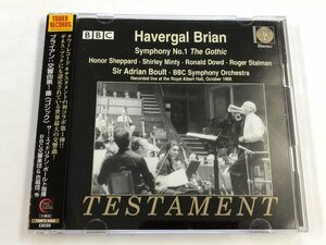 ☆ボールト ブライアン 交響曲 第1番 ゴシック TESTAMENT TSBT2 8454 2CD