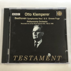 クレンペラー フィルハーモニア管弦楽団 ベートーヴェン 交響曲第1番 第8番 1963-1966 TESTAMENT SBT 1405 未開封 CD