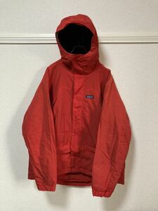 00年製 patagonia パタゴニア インファーノジャケット ナイロン 内側フリース バーントチリ レッド サイズM☆90s フュージョン エスケープ