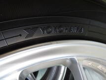 ★イボ付き★ ENKEI PF01 社外16インチホイール 4本 6.5J +53 4H 100 YOKOHAMA BluEarth-Es 185/55R16 ヴィッツ ノート スイフト エンケイ_画像9