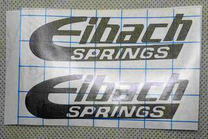 (2枚set) Eibach アイバッハ ステッカー マット黒 76x21 プリウス F60 F56 F57 F54 F55 R60 R61 R58 R59 R60 ロードスター CX-5 デミオ