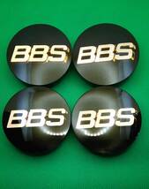 ◆　BBS　センターキャップ　黒×ゴールド文字　56.24.120　4個セット　純正 70mm ◆_画像1