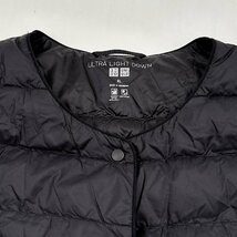 UNIQLO ユニクロ 2WAY ウルトラライトダウン ダウンベスト サイズ XL/大きいサイズ/黒 ブラック系/レディース/m-41_画像3