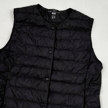 UNIQLO ユニクロ 2WAY ウルトラライトダウン ダウンベスト サイズ XL/大きいサイズ/黒 ブラック系/レディース/m-41_画像2