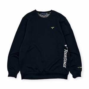 TOURSTAGE ツアーステージ 長袖 Tシャツ プルオーバー 薄手 トレーナー シャツ LLサイズ/ネイビー/メンズ スポーツ ゴルフ 大きいサイズ