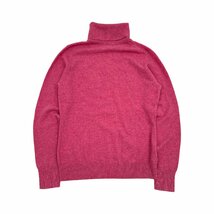 カシミヤ100%◆UNIQLO ユニクロ カシミアウール タートルネック 長袖 ニット セーター Lサイズ/ビビッドピンク系/レディース/O-24_画像7