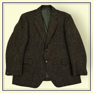 イングランド製◆Harris Tweed ハリスツイード ALBION LTD. アルビオン 上質生地 ウール テーラードジャケット M-L程度/メンズ 英国製