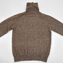 モンゴル製◆カシミヤ100%◆GOBI pure cashmere カシミアウール メランジ ヘリンボーン ニット ハイネック セーターL/ブラウン系_画像9