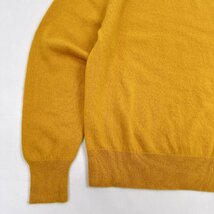 カシミヤ100%◆UNIQLO ユニクロ クルーネック ニットセーター S / イエロー レディース カシミア k-141_画像5