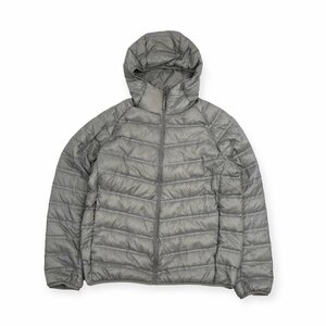 UNIQLO ユニクロ フード付き シームレス ウルトラライトダウン ダウンジャケット サイズXL/シルバー系/メンズ/m-52