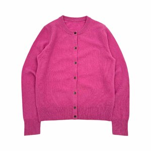 カシミヤ100%◆UNIQLO ユニクロ カシミアウール 長袖 ニット カーディガン S-Mサイズ程度/ピンク系/レディース/O-26