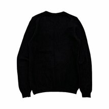 カシミヤ100%◆UNIQLO ユニクロ カシミアウール Vネック 長袖 ニット セーター Mサイズ/ブラック系 黒/レディース O-10_画像6