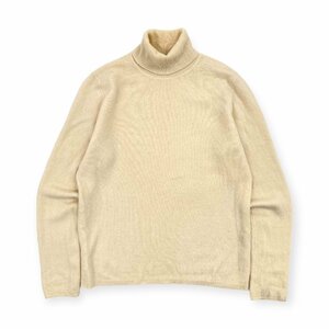 カシミヤ100%◆UNIQLO ユニクロ タートルネック ニット セーター Lサイズ / アイボリー レディース カシミア k-24