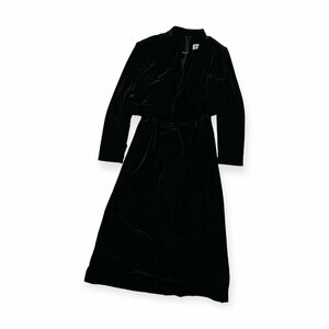 上下◆pierre cardin ピエールカルダン セットアップ ベルベット ジャケット × ロングワンピース レディース 9/ベロア/ビンテージ