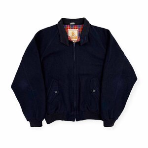 レア!!ビンテージ!!◆BARACUTA バラクータ ウール 起毛 裏チェック G9 ハリントンジャケット 108cm/42 ネイビー/スイングトップ