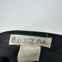 BLACK PIA ブラックピア ウール 起毛 スラックス パンツ ボトムス サイズ 82/黒 ブラック/ライカ メンズ 紳士 日本製_画像3
