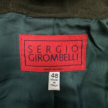 イタリア製◆SERGIO GIROMBELLI フード付き ダッフルコート サイズ 48 /緑/グリーン/メンズ/Byblos ビブロス 創設者ブランド/ビンテージ_画像6