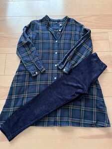 ユニクロ　UNIQLO ワンピース&レギンスセット　130cm 美品