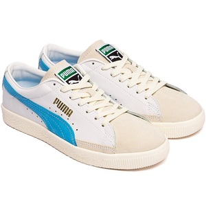 Puma 23.5. basket Vintage regular price 13200 jpy white light blue BASKET VTG leather sneakers 