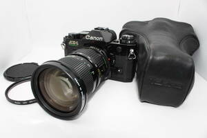 ★実用美品★キャノン Canon AE-1 PROGRAM ブラック ボディ+New FD 35-105mm F3.5 L509#1724