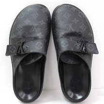 148U164★中古品 LOUIS VUITTON ルイ・ヴィトン LV イージー・ライン ミュール/1A90RK FD0231/サイズ：7（26cm）/ブラック 総柄_画像2