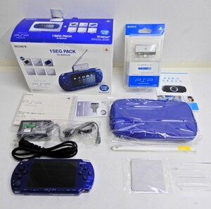 045Z885★【中古 美品/動作品】 PSP ワンセグパック メタリック・ブルーPSPJ-20004