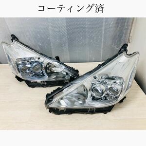 良品 コーティング済 プリウスα 40 ZVW40 ZVW41 前期 中期 純正 LED ヘッドライト ヘッドランプ 左右 KOITO 47-42 刻印3 管2300769