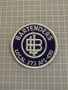即決 ワッペン パッチ 刺繍　「BARTENDERS」 バーテンダー A311-101