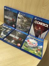 (78)ソフト 6本セット PS4 みんなのゴルフ CONTROL モンスターハンター ワールド バイオハザード RE:3 デトロイト バイオハザード RE:2_画像1