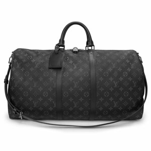 （新品・未使用品）ルイ ヴィトン LOUIS VUITTON キーポル バンドリエール 55 2WAY ボストンバッグ モノグラムエクリプス レザー 黒 M40605