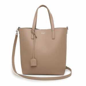 ( new goods * unused goods ) sun rolan Paris SAINT LAURENT PARIS shopping bag toy 2way handbag car f dark beige 600307