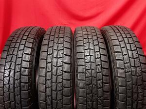 中古スタッドレス 145/80R13 75Q 4本セット ダンロップ ウィンター MAXX 01(WM01) DUNLOP WINTER MAXX 01 8.5分山★stati13