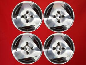 [ super-discount used 4 pcs set ] Honda Vamos original aluminium wheel 13 -inch 4.00B in set +45 PCD100 4 hole hub diameter Φ56 cc13