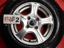 スタッドレス 5スポークタイプ1P+ ダンロップ ウィンターMAXX02(WM02) [ 155/80R13 ] 9/8.5分山★ パッソ ヴィッツ マーチ stwt13_画像6