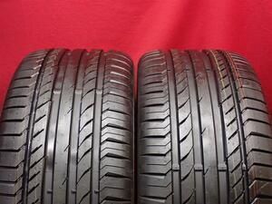 タイヤ2本組 《 コンチネンタル 》 コンチスポーツコンタクト 5 [ 245/45R18 100Y ] 9.5分山★ アウディA6 シトロエンC5 C6 n18