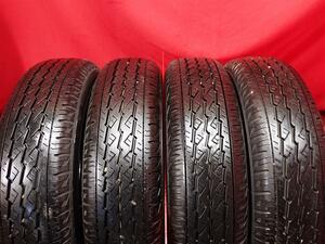 中古タイヤ 145/80R12 80/78N 4本セット ブリヂストン K370 BRIDGESTONE K370 9分山★n12 商用車6PR エブリィ NV100 クリッパー ミニキャブ