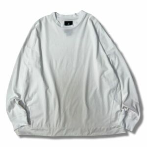 《良品◎》GRAMICCI グラミチ★オーバーサイズ*長袖Tシャツ*カットソー*ホワイト*サイズL(MA5300)◆S60