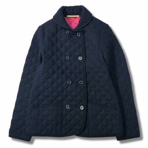 《良品◎》TRADITIONAL WEATHERWEAR トラディショナル ウェザーウェア★キルティングジャケット*ネイビー*サイズ34(LW1175)◆S80