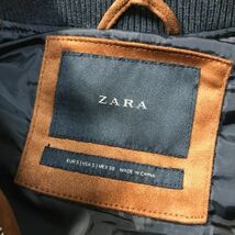 《良品◎》ZARA ザラ★中綿*フーデットベストジャケット*ライトブラウン*サイズ38(MW2510)◆S80_画像5