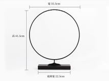 手作り 新中国式円形筆立て 9針 鉄芸/実木 筆立て 円形 簡単 筆棚 毛筆掛け　書道　文房四宝　毛筆棚　筆掛け SY221_画像7