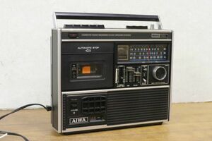 昭和レトロ AIWA アイワ カセットラジオレコーダー TPR-220 ラジカセ 3バンドラジオ FM/SW/MW ラジオ受信OK ジャンク No2401