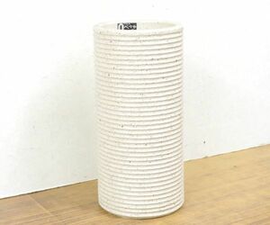 岩尾磁器 陶器製 傘立 高さ42.5cm イワオジキ ベセラ ホワイト アンブレラスタンド ステッキスタンド 玄関 収納 インテリア o2201