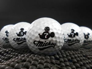 [K1M-01A] ディズニーゴルフ Disney ｍickey 2018年モデル パールホワイト 30球 ディズニー ロストボール