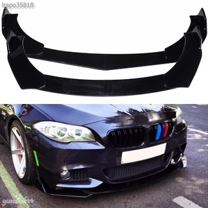 【新品】BMW F10 F20 F30 E46 E60 E90 フロントバンパー リップスポイラー カスタム カナード エアロ ウイング