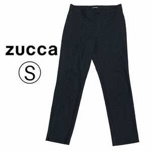 zucca ズッカ 裾ファスナー スリット ストレッチ パンツ 極薄 超軽量 ウール混