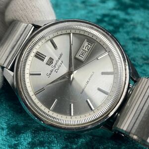 7ビンテージ 精工舎 SEIKO セイコー スポーツマチック デラックス 25石 7619-9000 希少 レア ホログラムダイヤル綺麗 機械式自動巻 SS