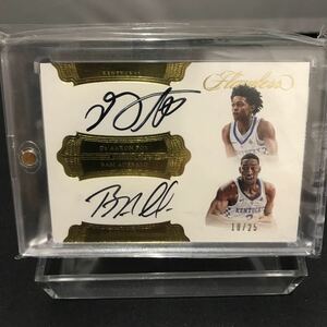 2017 panini flawless de'aaron fox & bam adebayo dual auto /25 ケンタッキー大学　オールスター