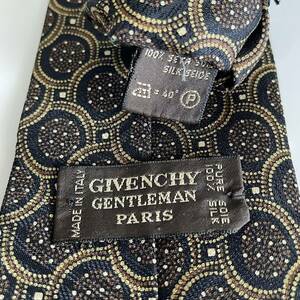 ジバンシィ (GIVENCHY)ジバンシー 紺丸ネクタイ